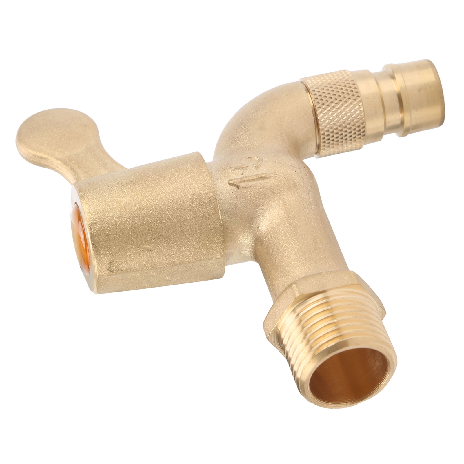 Robinet D'Eau En Laiton, Filetage G1/2", Interrupteur À Ouverture Spirale Pour Robinet De Machine À Laver Domestique