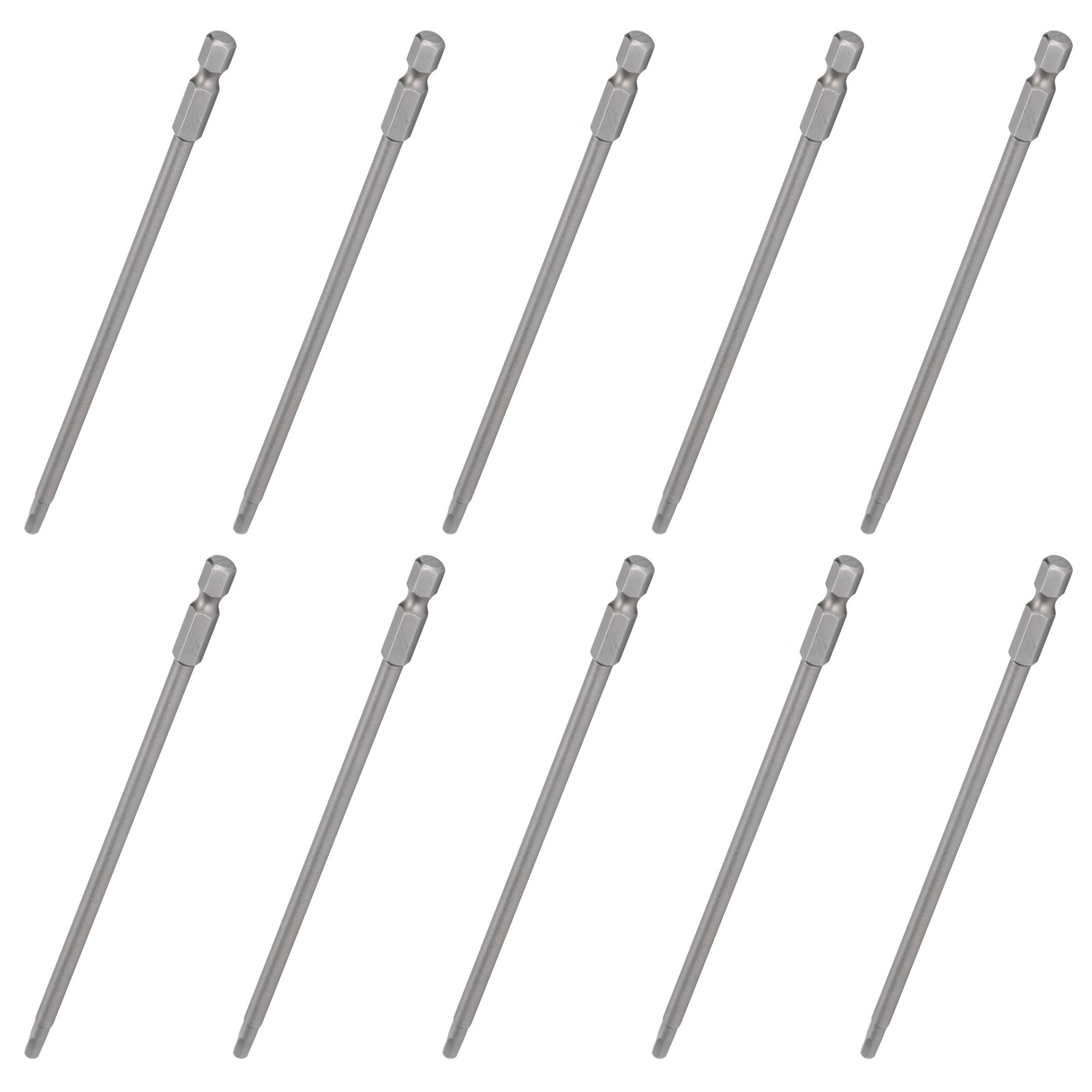 10 Embouts De Tournevis Électriques Hexagonaux De 4 Mm, Puissants, Magnétiques Et Trempés, Outil À Main S1/4 150 Mm