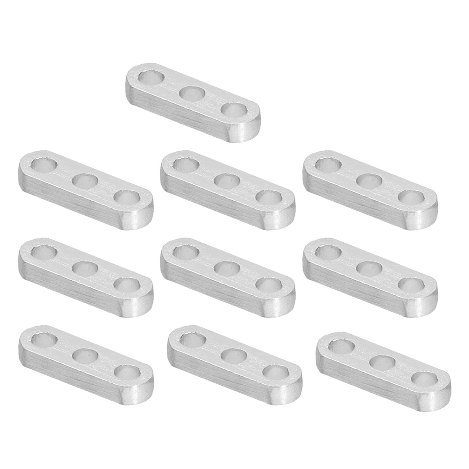 10 Supports Droits Plats De Fixation En Aluminium 4 X 8 Mm Pour Équipements D'Ingénierie Robotique 3102-0003-0024