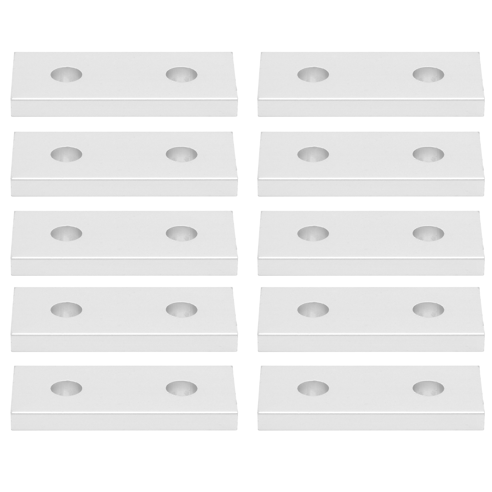 10 Plaques De Jonction Plates En Aluminium, Renfort De Connexion Vertical, Outil 2020-2 Trous