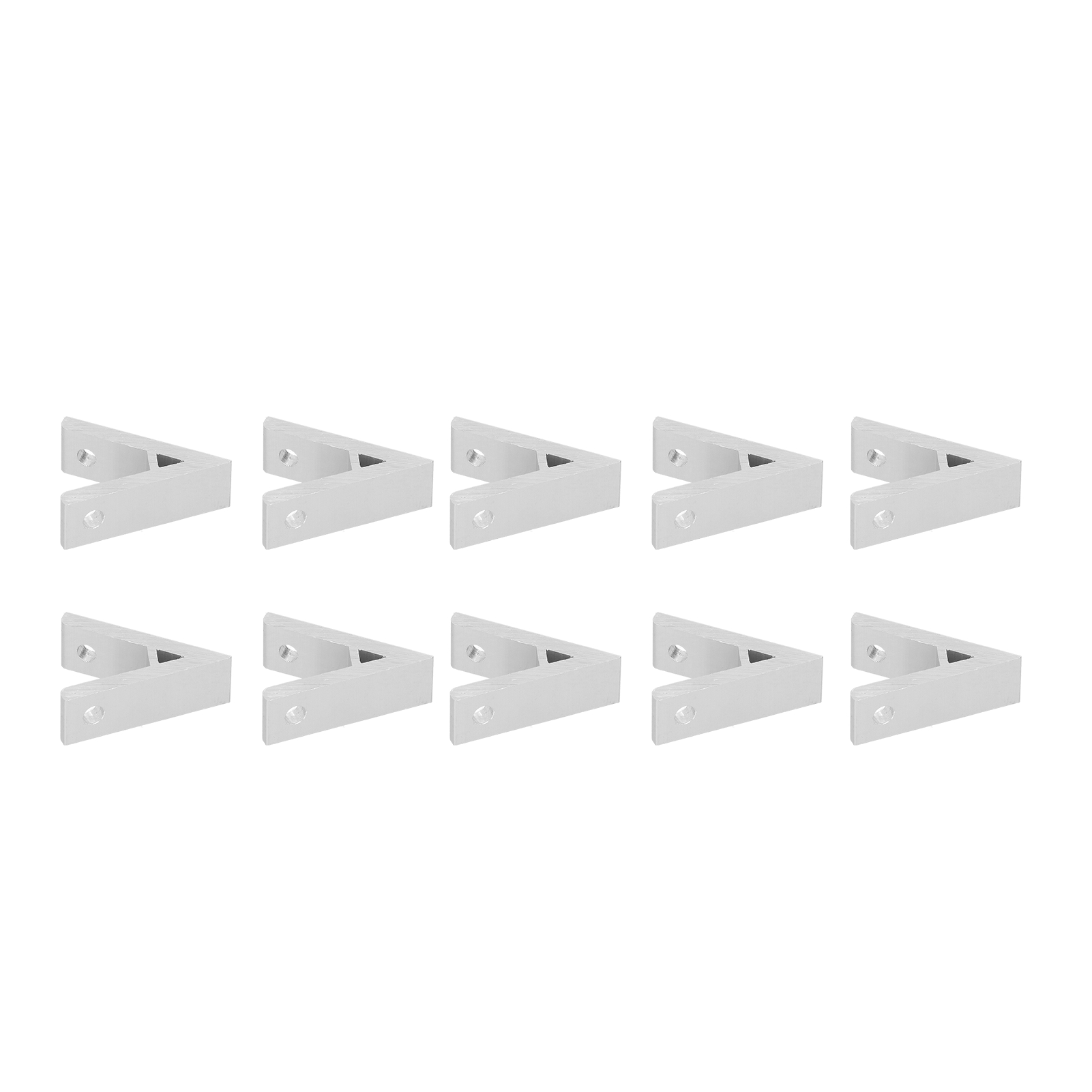10 Pièces De Connecteurs D'Angle En Aluminium Pour Profilés Industriels, Accessoires 2030404550602020‑45°