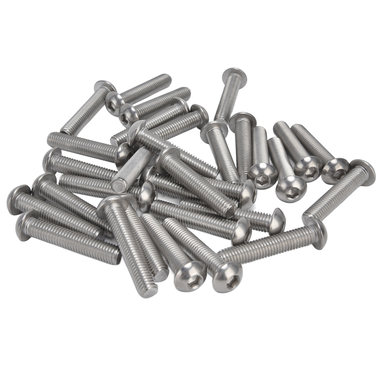 Kit De 30 Vis À Tête Cylindrique À Six Pans Creux En Acier Inoxydable A2 M10x1,5 À Pas Grossier (m10x50)