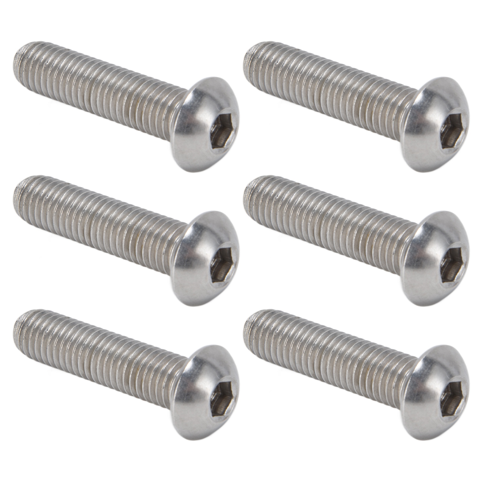 Kit De 30 Vis À Tête Cylindrique À Six Pans Creux En Acier Inoxydable A2, Filetage M10x1,5, M10x40