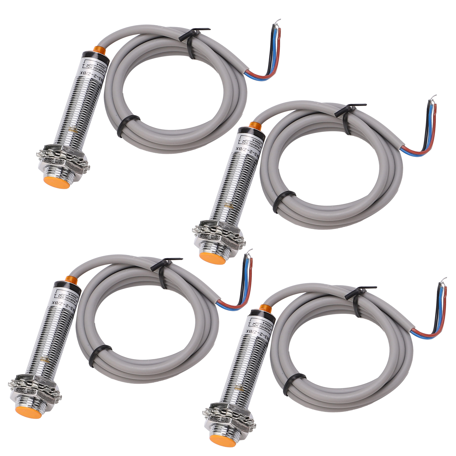Lot De 10 Interrupteurs À Induction Métallique 3 Fils Npn No, Détecteurs De Fin De Course Capacitifs Lj12a3-2-z/bx