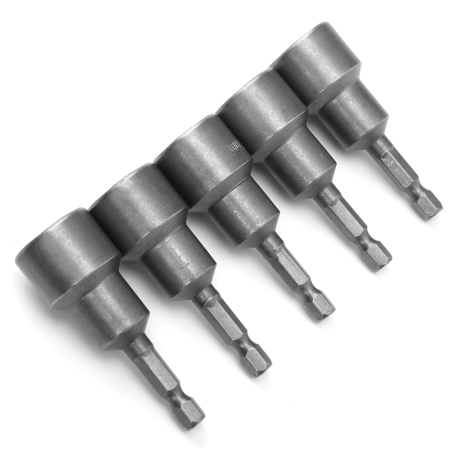 Lot De 5 Embouts De Tournevis Magnétiques Puissants En Acier Chrome Vanadium À Douille Hexagonale De 17 Mm Pour Perceuse Électrique