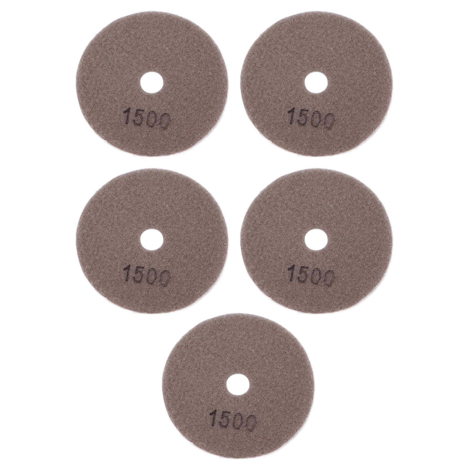 Kit De 5 Disques De Polissage Diamantés Humides De 10 Cm (4 Pouces) À Grain Doux Pour Marbre, Granit Et Céramique, Grain 1500