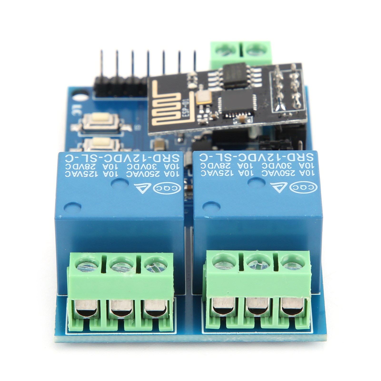 Module Relais Wifi Bidirectionnel Pour Application Mobile Android, Interrupteur De Commande À Distance Sans Fil 12 V Esp8266