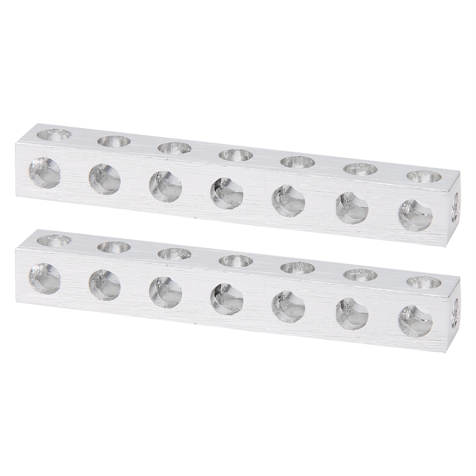 2 Pièces Poutre Carrée À 7 Trous 3106‑0007‑0056 Accessoire De Structure Robotique 8 X 8 X 56 Mm