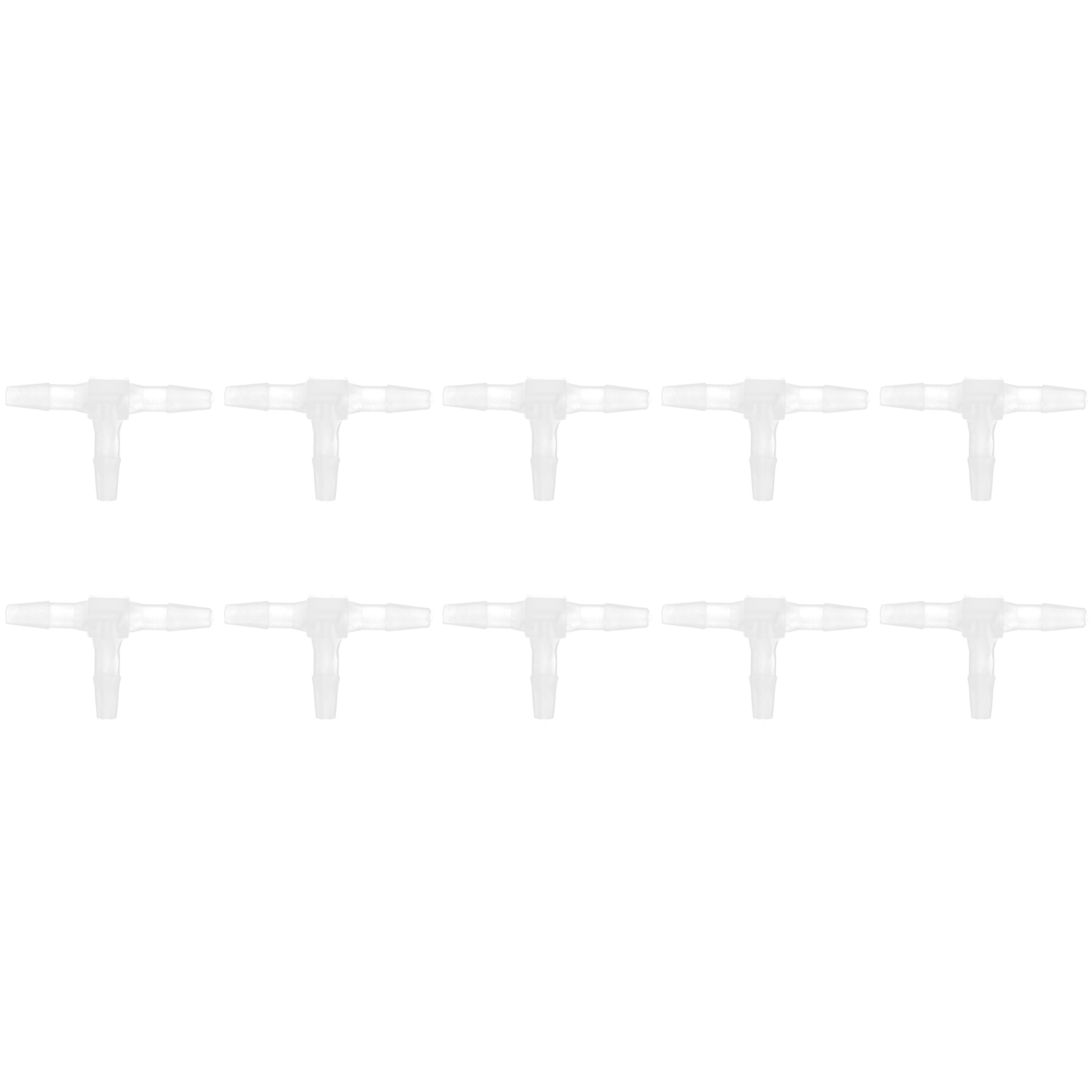 Lot De 10 Raccords En T En Plastique À 3 Voies, Résistants À La Pression Et À La Température, Avec Embout Cannelé 1/2".