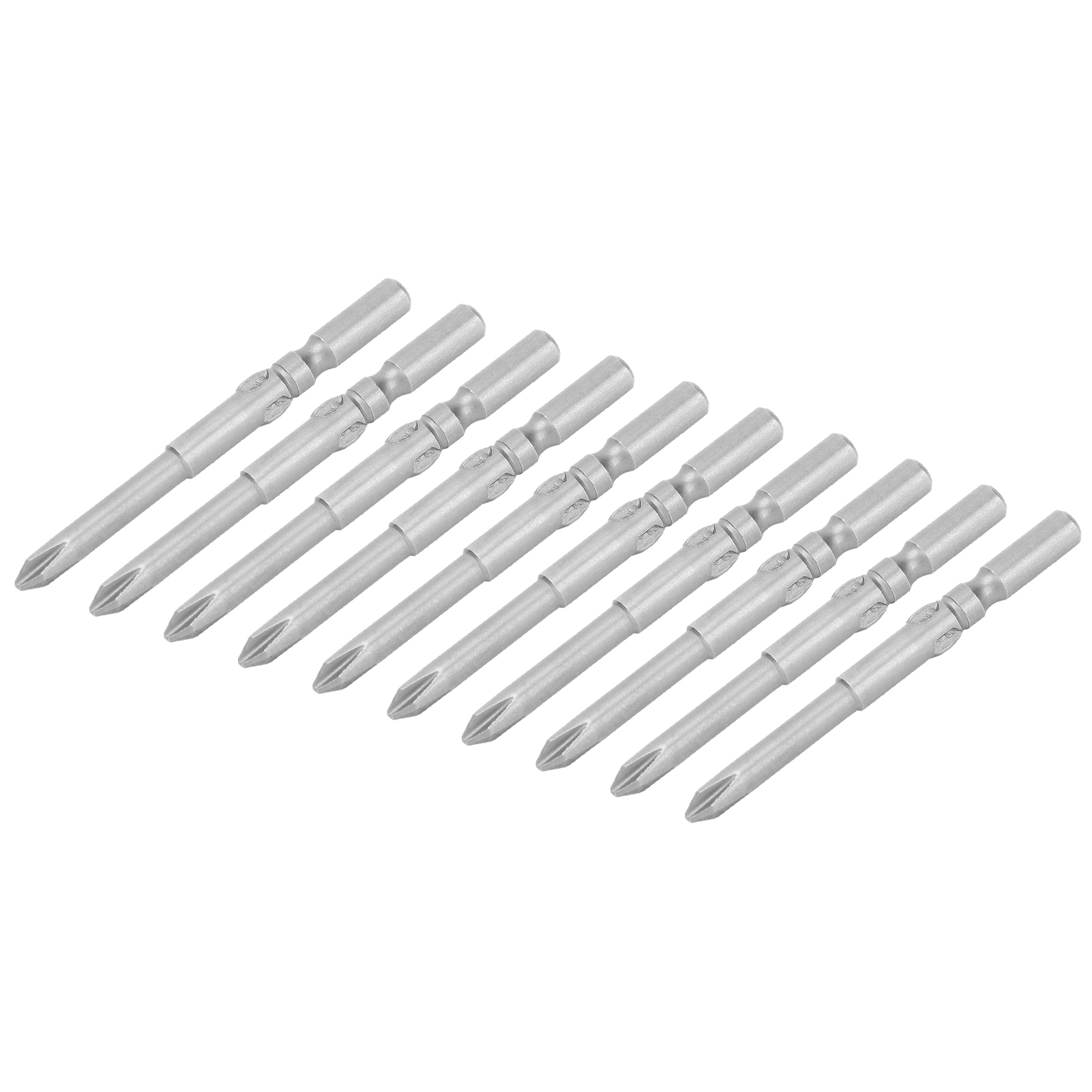 Ensemble De 10 Embouts De Tournevis Magnétiques Cruciformes En Acier Allié S2 De 4 Mm