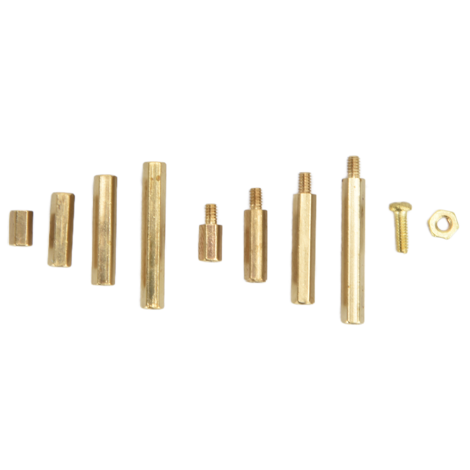 Kit De 350 Vis M.2 Hexagonales En Laiton Et Acier Inoxydable, Assortiment De Vis Et Écrous Pour Les Industries De Fabrication De Tôles Et De Tubes.