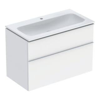Geberit Möbel-Waschtischset iCon 90x63x48cm, w/KT, we. ma, Gr. we. ma