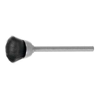 Lessmann Miniatur-Topfbürste Naturborsten (schwarz), Bürsten-⌀ 15 mm