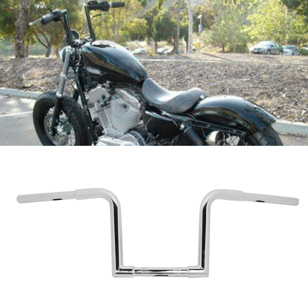 Drag Z Universal-motorradlenker Aus Edelstahl, Kompatibel Mit 25-mm-lenkern, Silberchromfarben