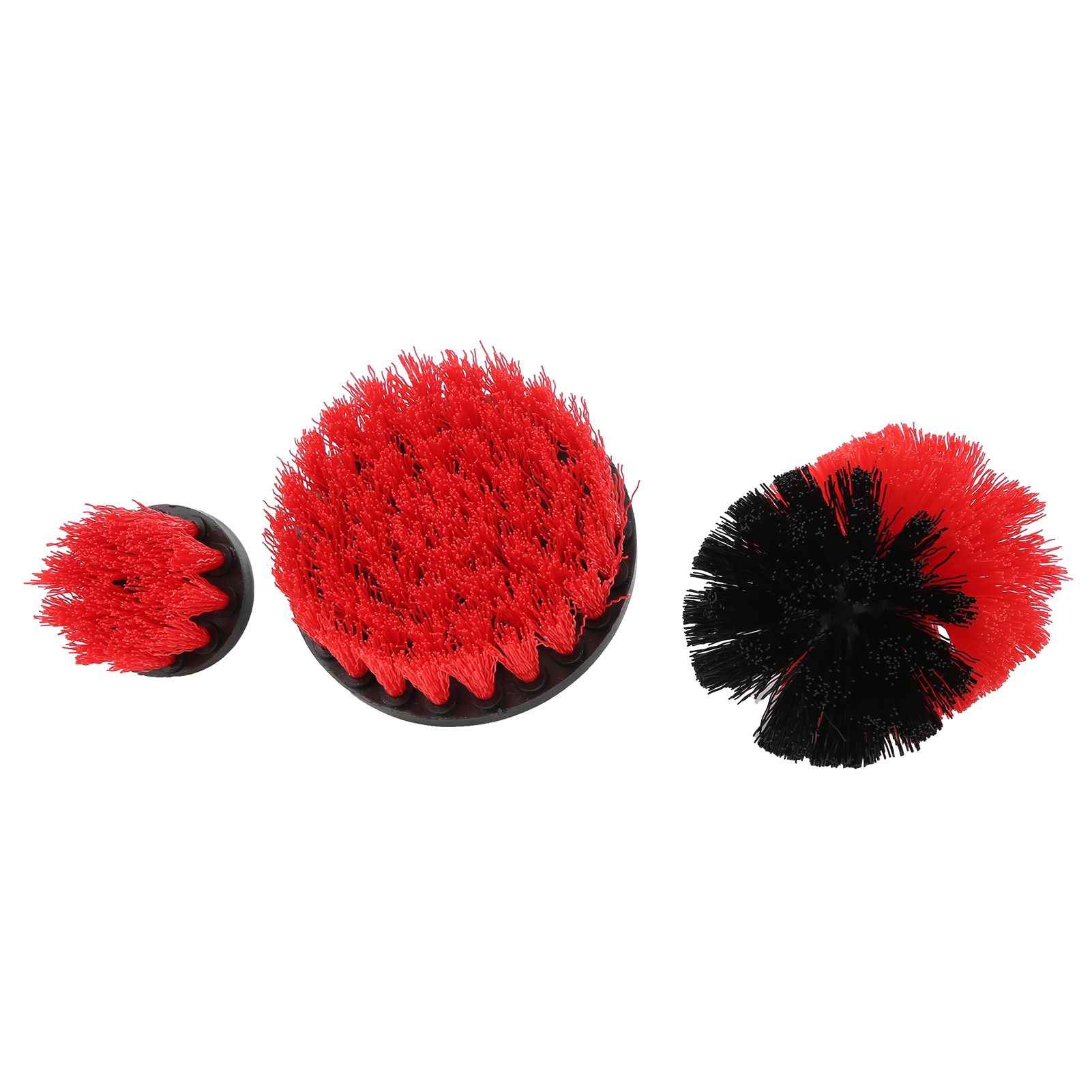 Kit De Nettoyage Industriel Polyvalent Avec Brosse Pour Perceuse, Rouge.