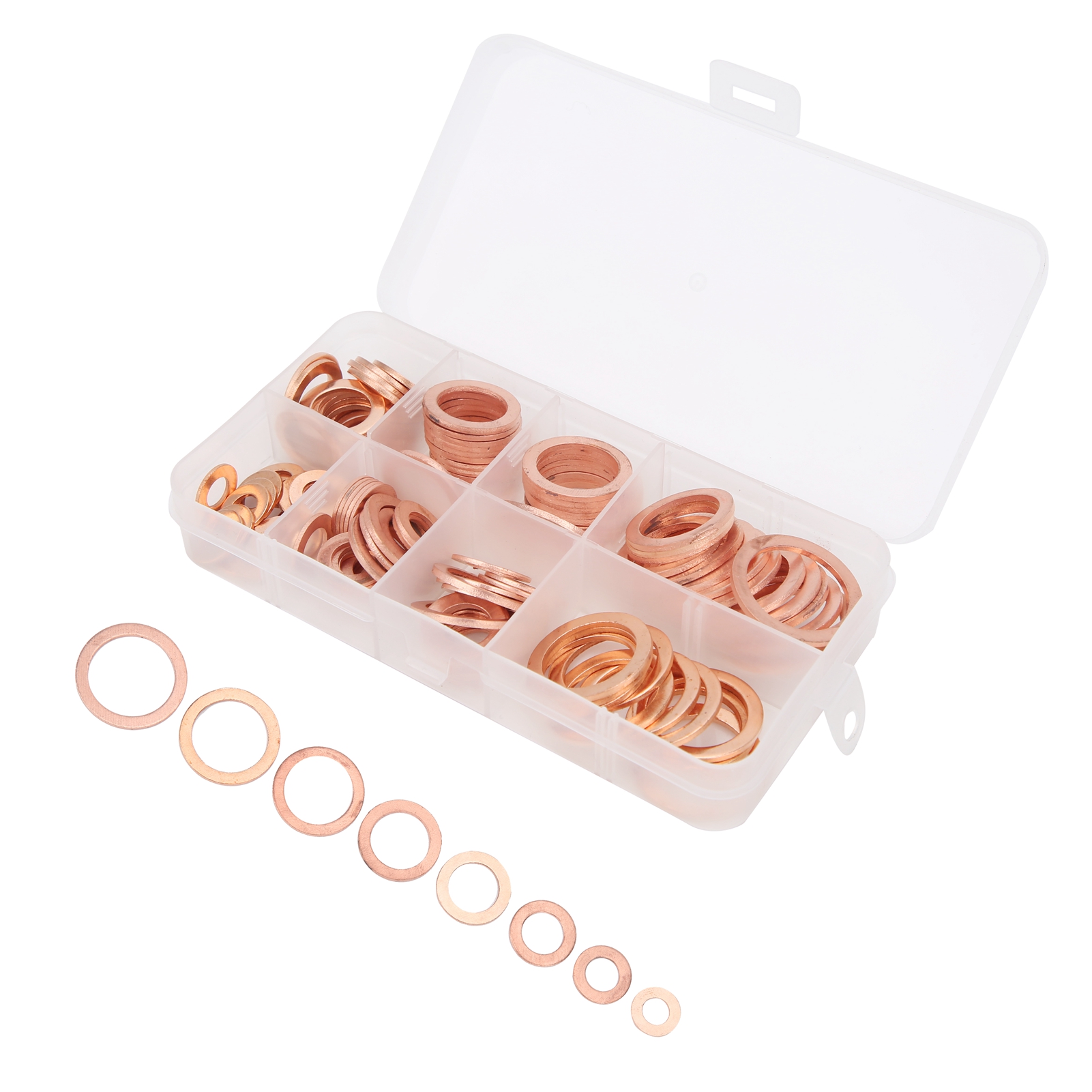 Kit De 120 Rondelles Professionnelles En Cuivre Rouge, Joints Métalliques Et Pièces De Fixation