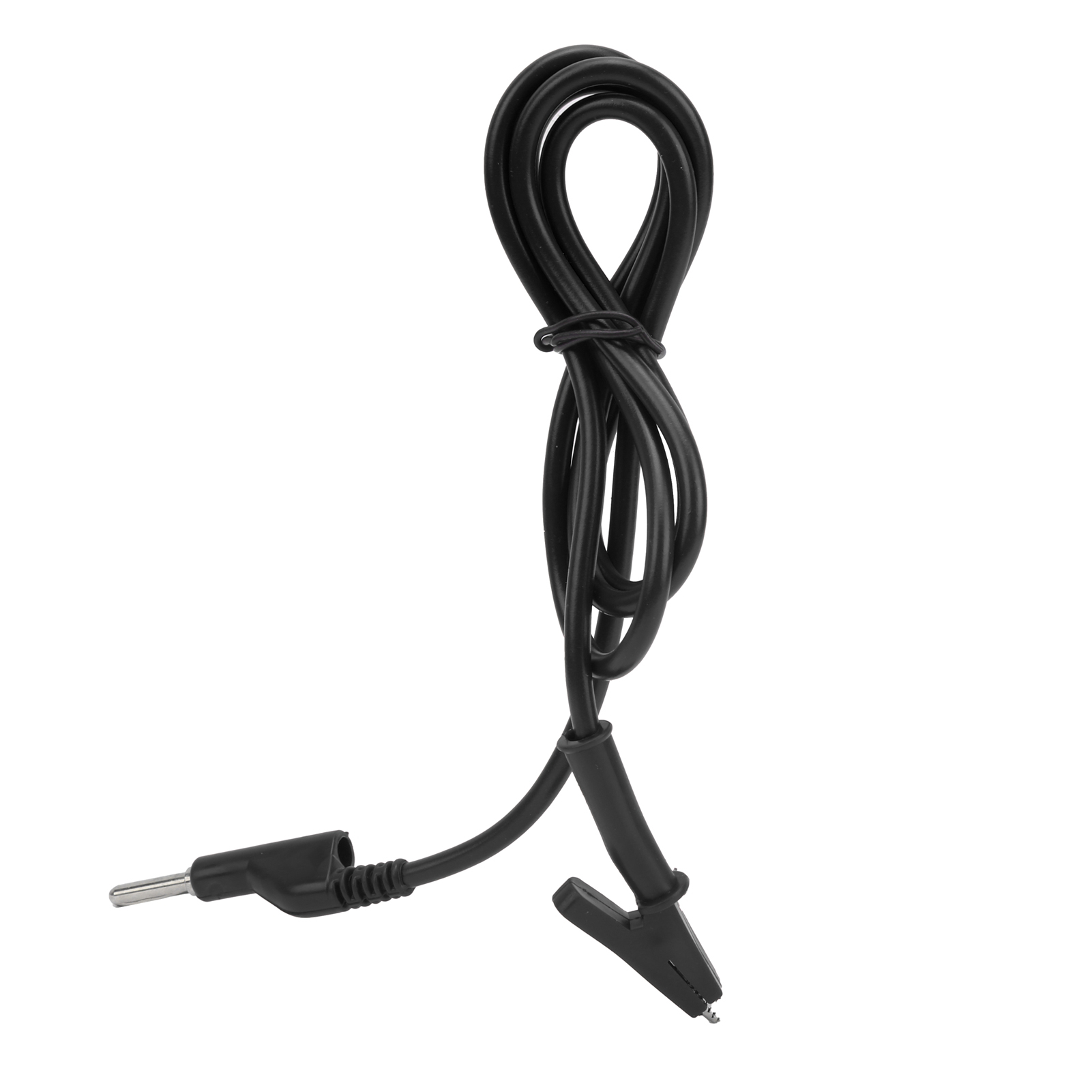 Câble De Test Avec Pince Crocodile, Connecteur Banane En Silicone, 4 Mm, Pour Multimètre 10 A, Noir