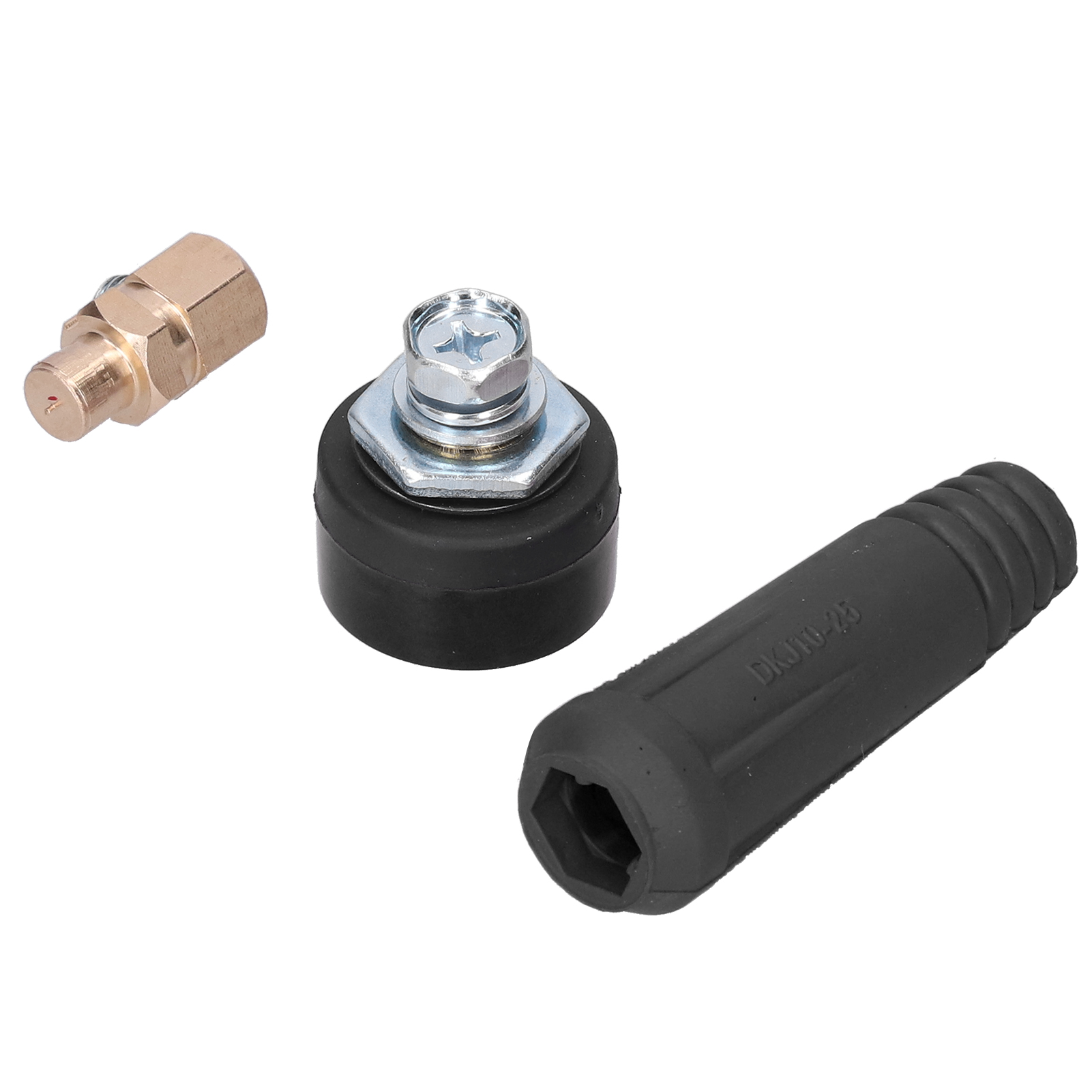 Lot De 2 Connecteurs Rapides Pour Câbles De Soudage, Outils Électriques, Djk 10-25, Noir