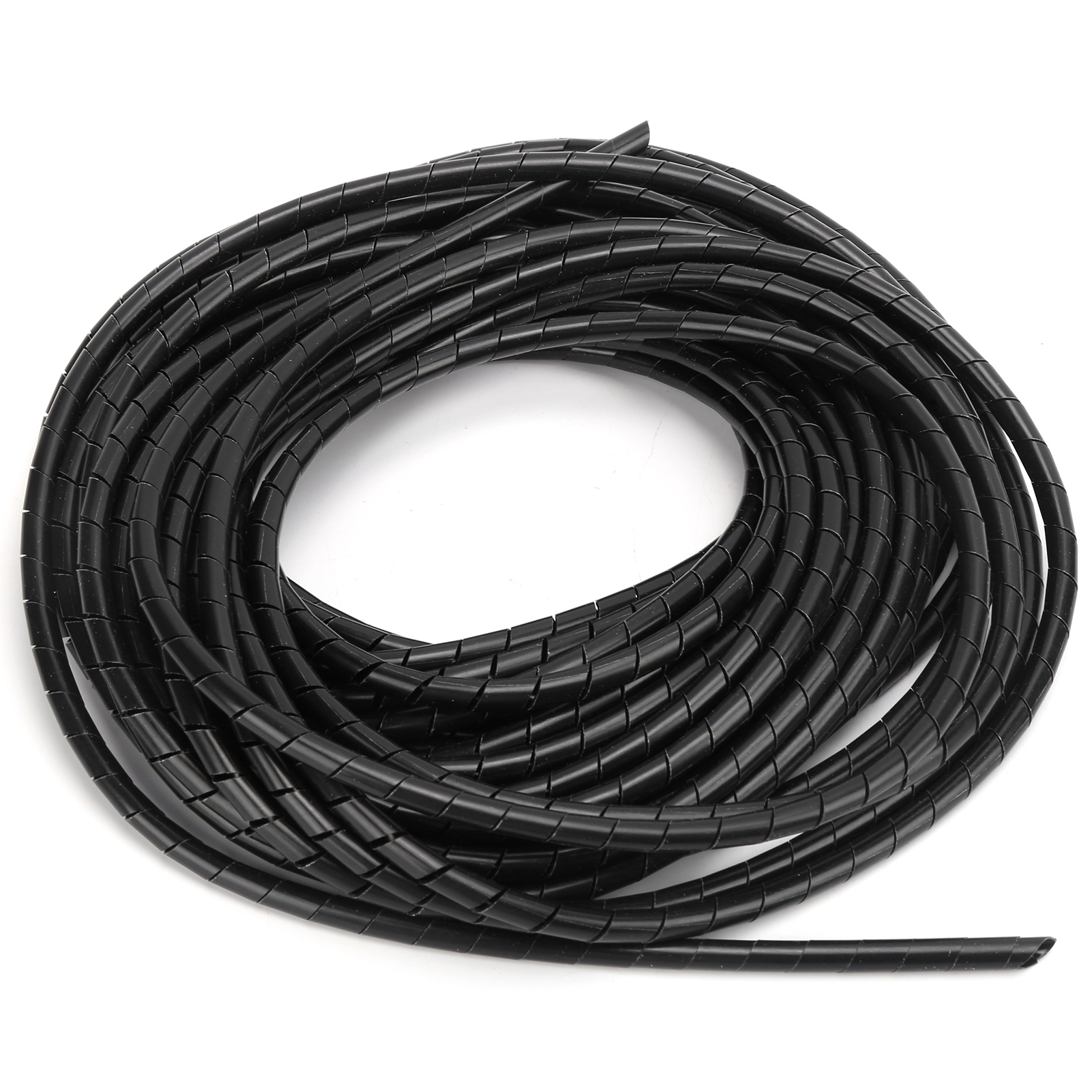 Enrouleur De Câble Spiralé Flexible Noir Pour Câblage De Salle Informatique Φ4-20m