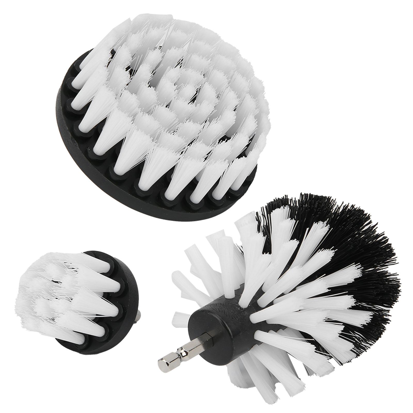 Ensemble De 3 Brosses De Nettoyage Pour Perceuse, Accessoires De Nettoyage Électriques En Nylon Pour Baignoire, Carrelage Et Toilettes