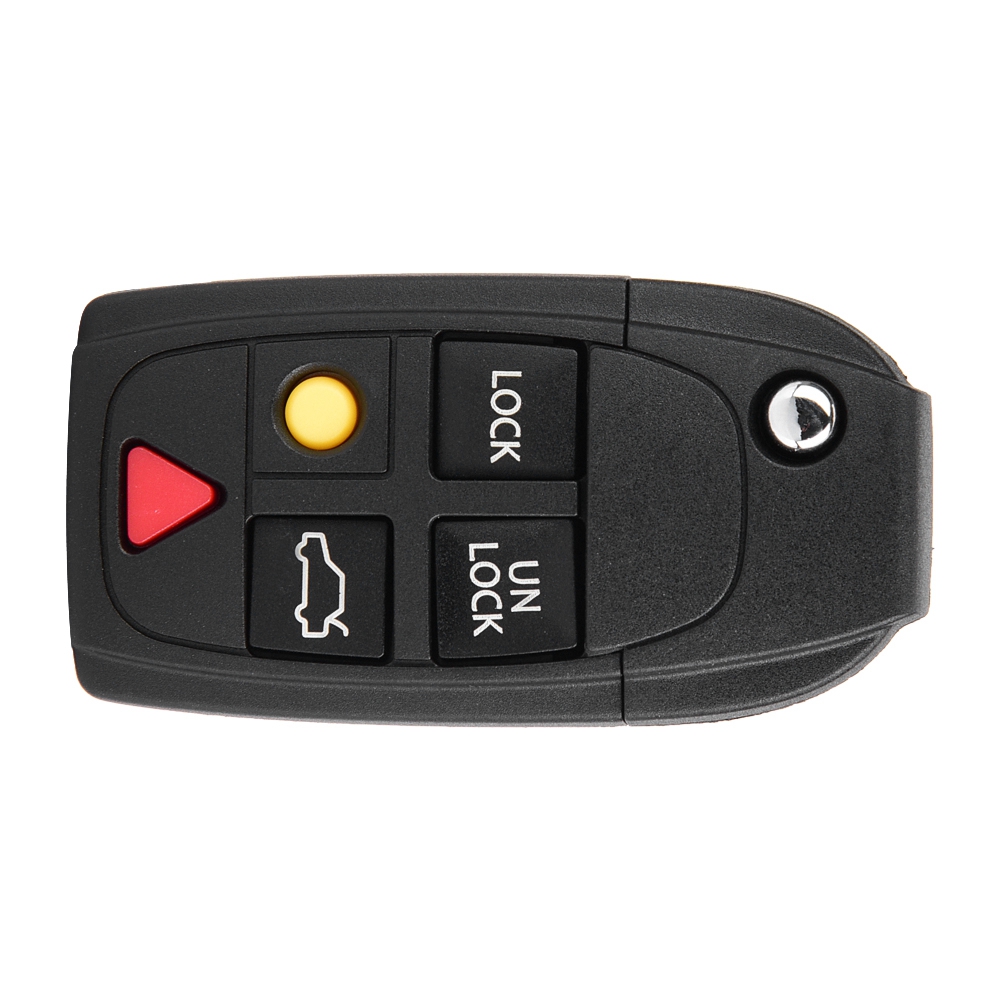 Klappbares Fernbedienungsgehäuse Für Volvo S60 S80 V70 Xc70 Xc90, Kunststoff-ersatzgehäuse, 3 Tasten, Schwarz, Kompatibel Mit Der Originalfernbedienung.