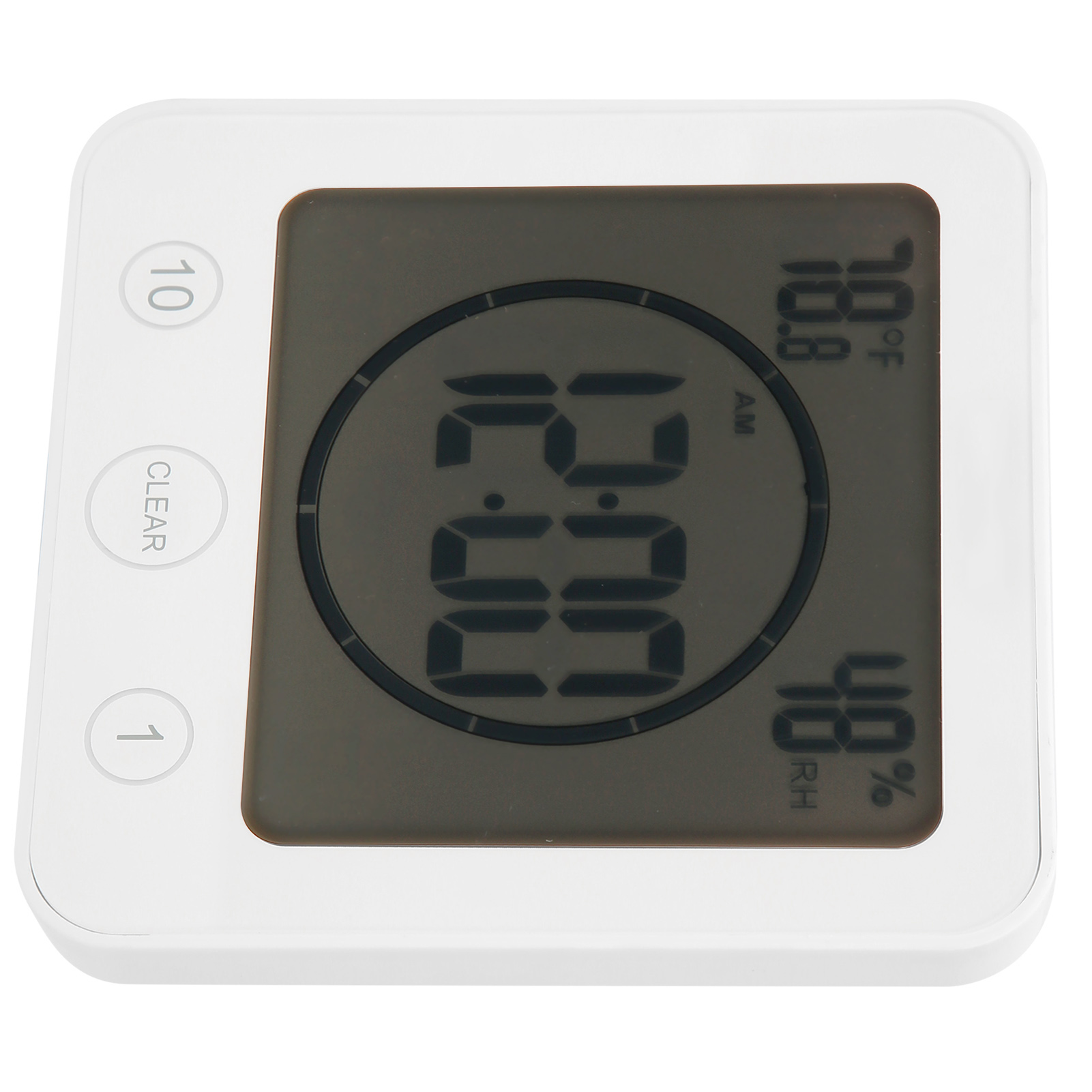 Thermomètre Numérique Blanc Étanche Pour Extérieur Et Jardin Avec Crochet