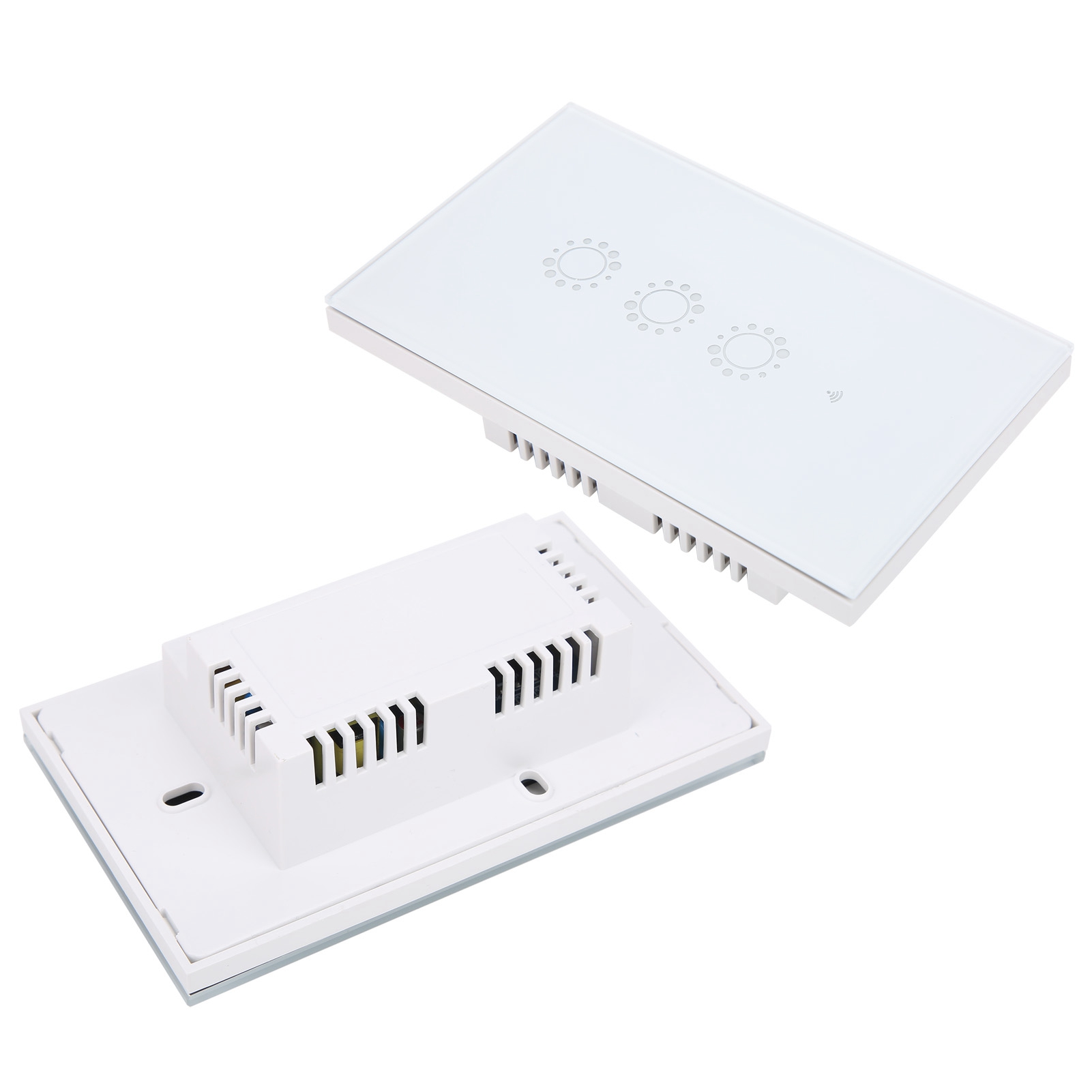 Interrupteur Tactile Intelligent Blanc, Télécommande Sans Fil Wi-fi Intelligente, Compatible Us Et Au, 95-240 V Ca