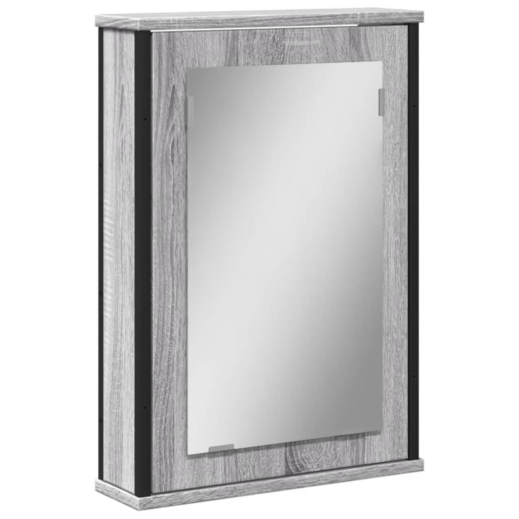 Maison Exclusive - Bad-spiegelschrank Grau Sonoma 42x12x60 Cm Hol
