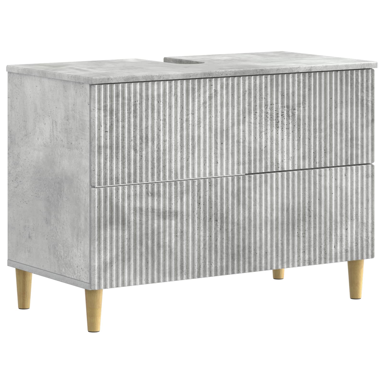Maison Exclusive - Waschbeckenschrank Arnhem Betongrau 82 X 41 X
