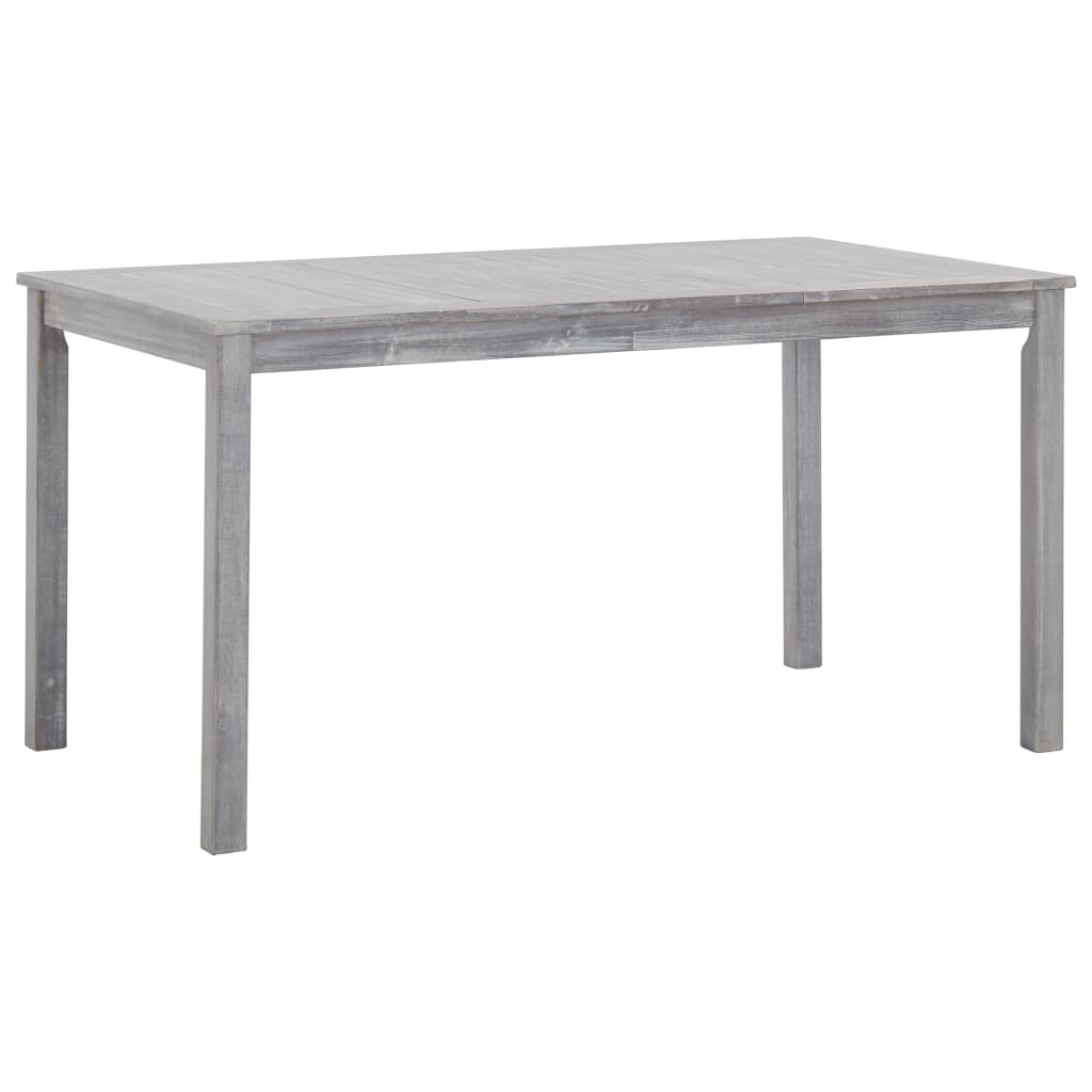 Maison Exclusive - 7-tlg. Garten-essgruppe Grau Massivholz Akazie