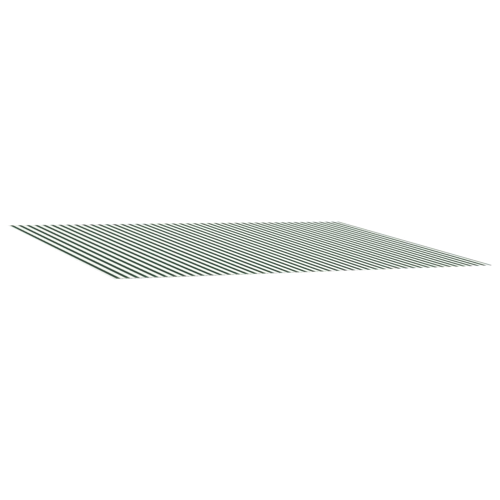 Maison Exclusive - Markisenersatzstoff Grün Und Weiß 450 X 350 Cm