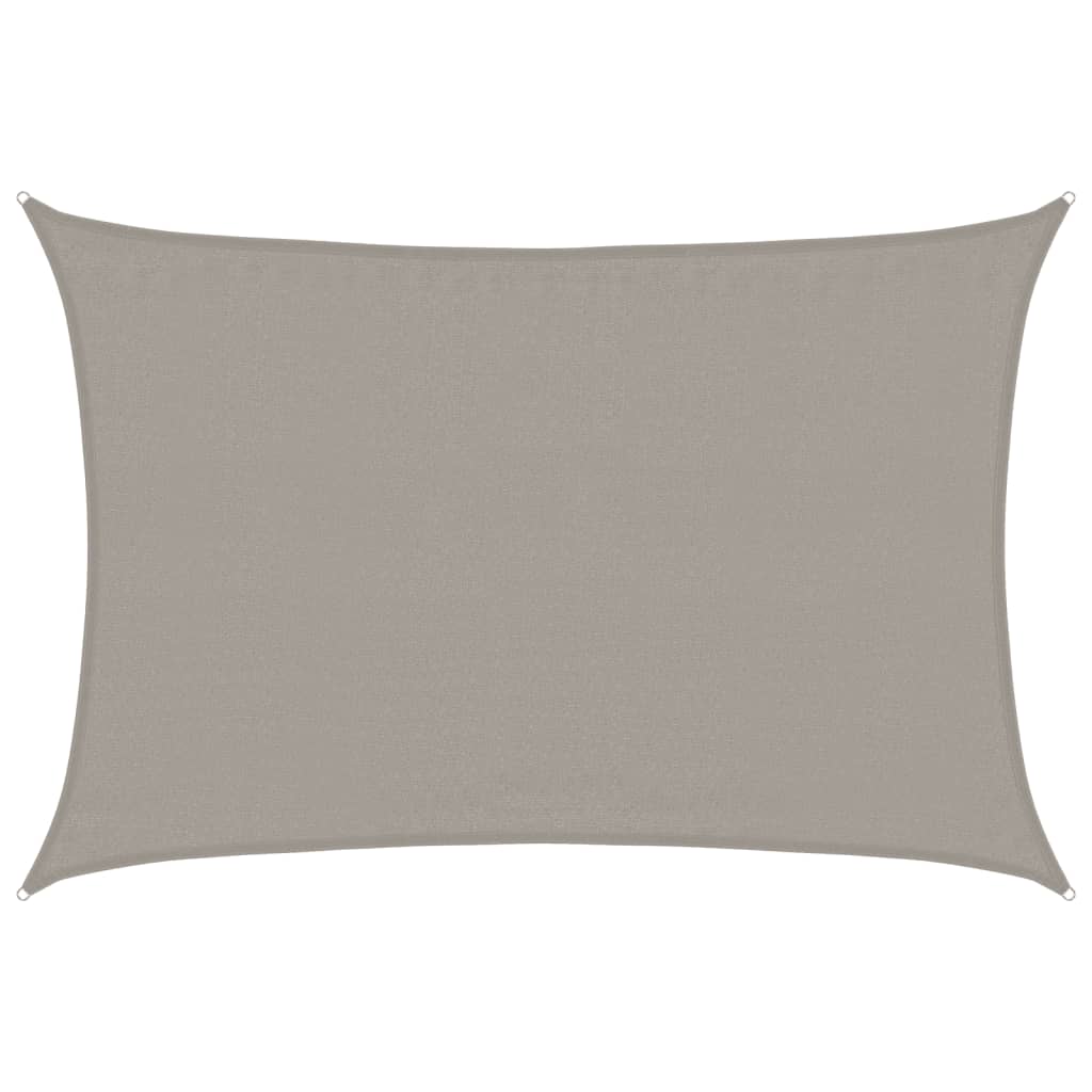 Maison Exclusive - Sonnensegel 160 G/m² Rechteckig Hellgrau 3,5x4