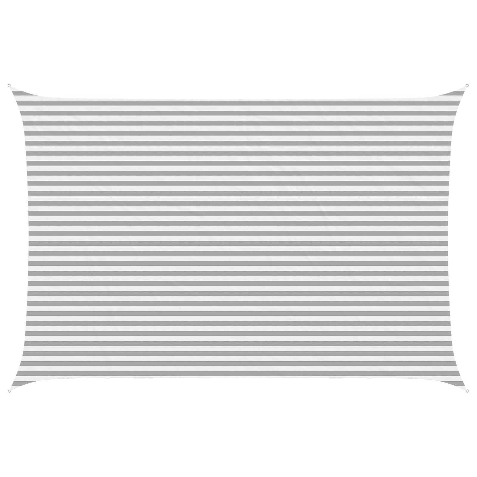 Maison Exclusive - Sonnensegel Hellgrau Und Weiß 6 X 4 M 100 % Po