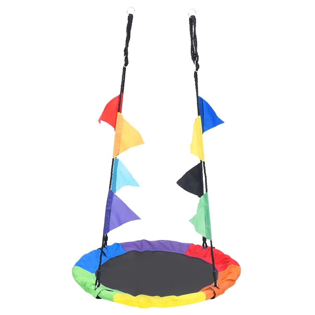 Maison Exclusive - Schaukel Mit Fahnen Regenbogen 100 Cm