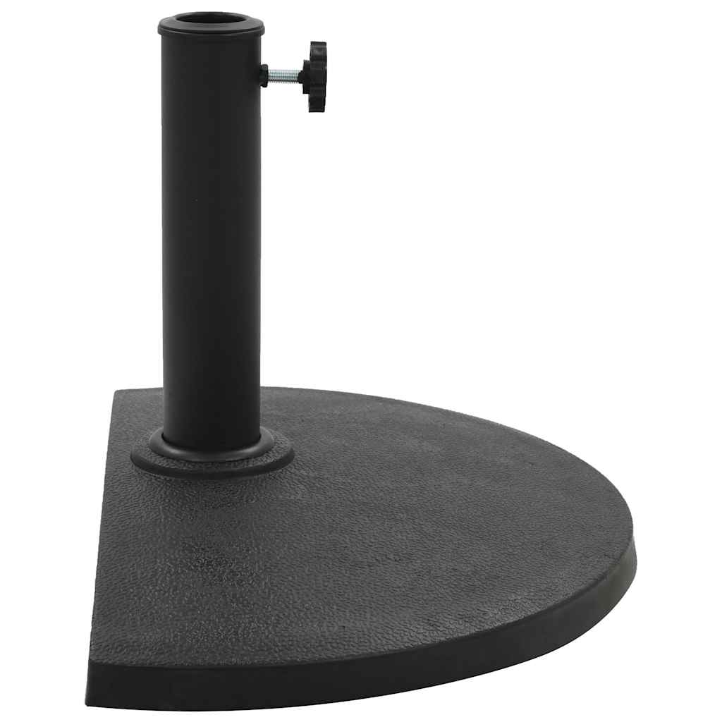 Maison Exclusive - Sonnenschirmfuß Halbrund 9 Kg Schwarz Polyharz