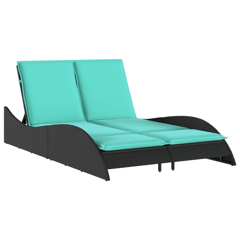 Maison Exclusive - Sonnenliege Mit Kissen Schwarz 114x205x73 Cm P
