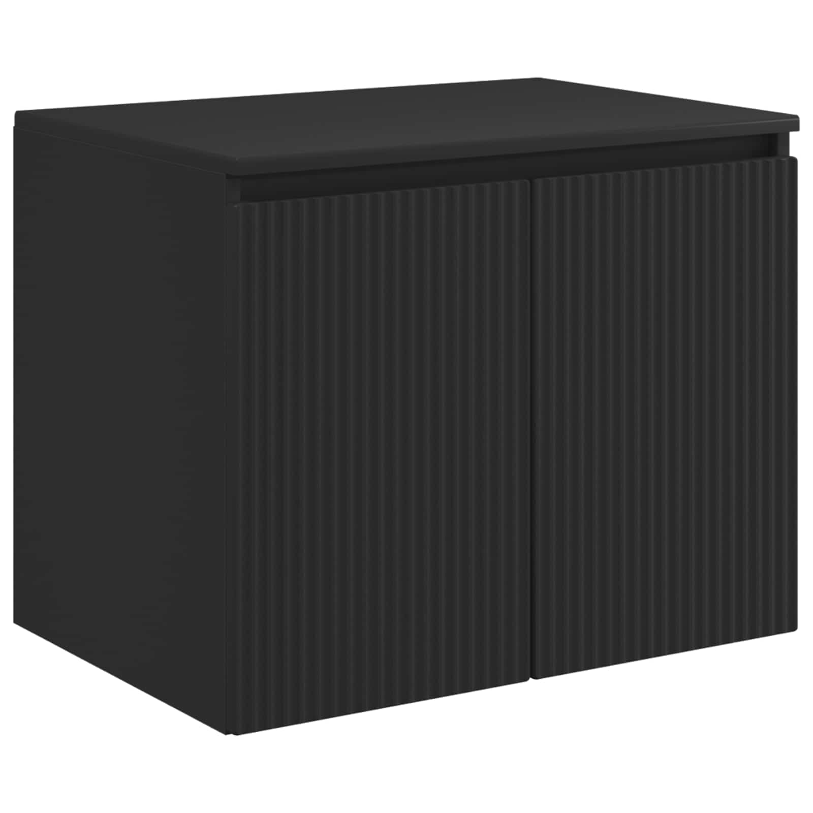 Maison Exclusive - Wandmontierter Badezimmerschrank Schwarz 62,5