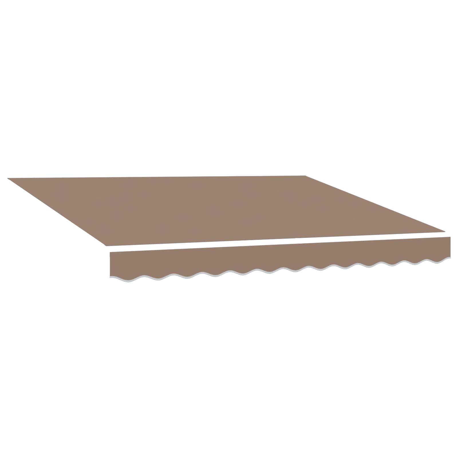 Maison Exclusive - Markisenersatzstoff Taupe 481 X 295 Cm Polyest