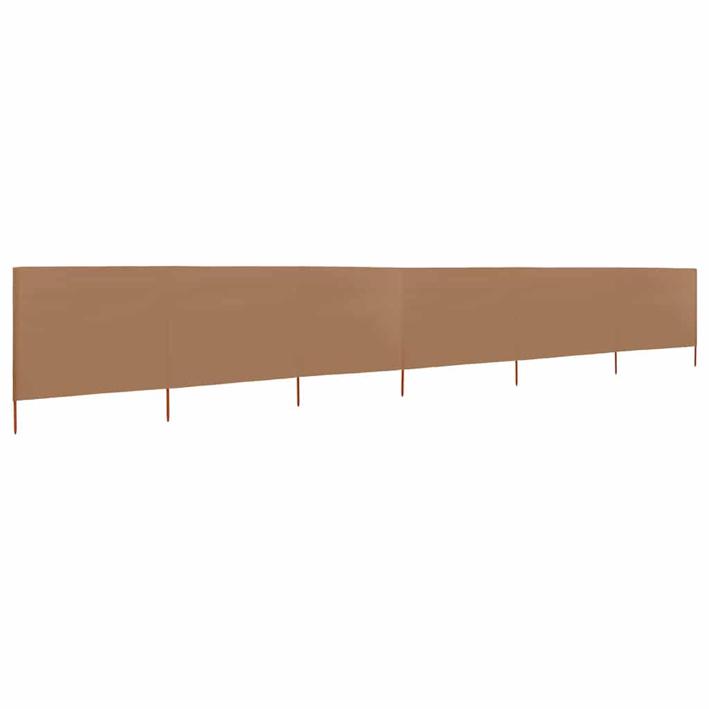 Maison Exclusive - 6-teiliges Windschutzgewebe 800 X 120 Cm Taupe