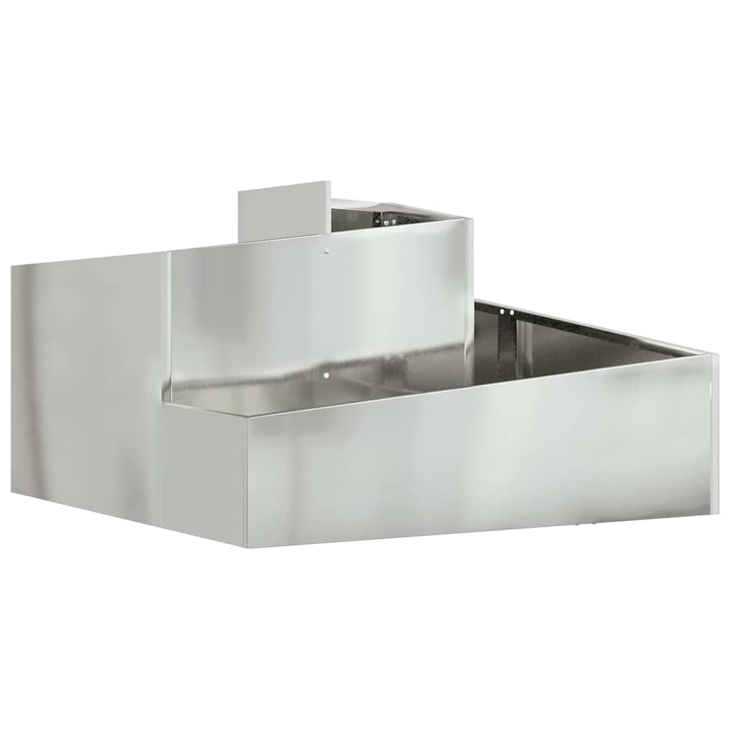 Maison Exclusive - Garten-pflanzgefäß Silber 80 X 80 X 50 Cm Verz