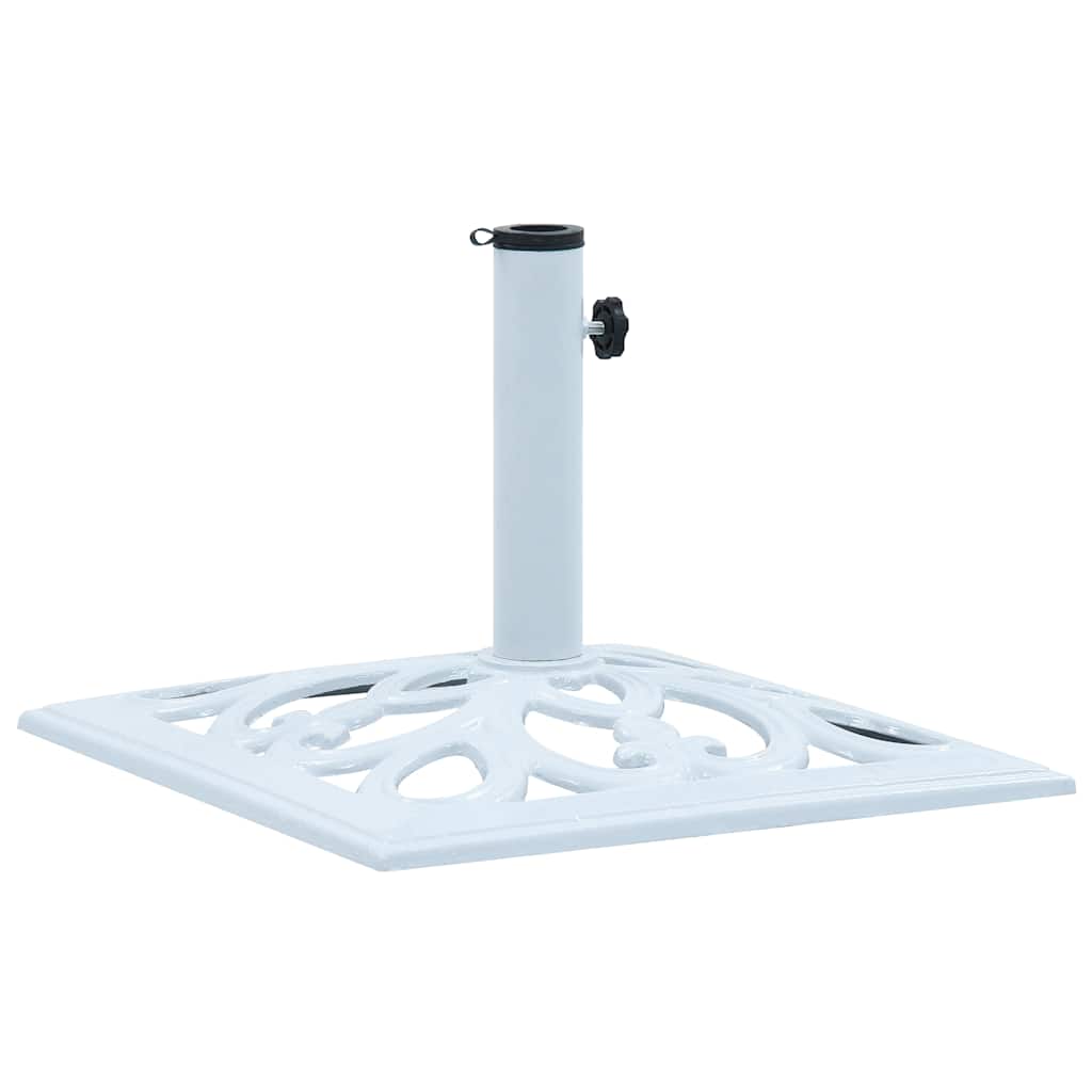 Maison Exclusive - Sonnenschirmständer Weiß 12 Kg 49 Cm Gusseisen