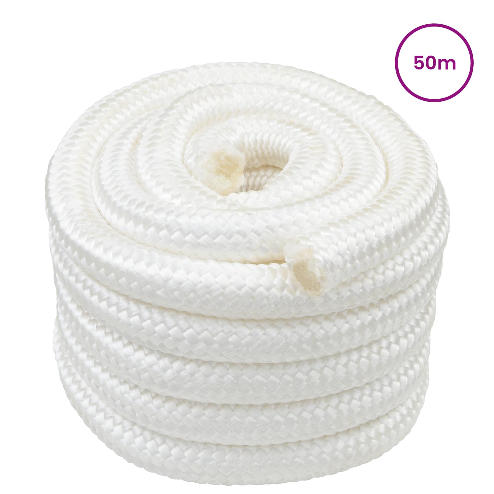 Maison Exclusive - Bootsseil 3 Mm 50 M Weiß Pp