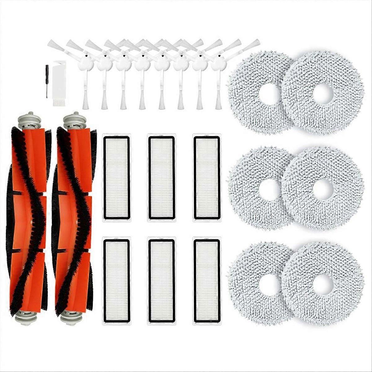Set Mit 12 Seitenbürsten + Tüchern + Hepa-filter Für Saugroboter, Universelle Ersatzteile, Effektive Reinigung, Kompatibel Mit Den Meisten Modellen