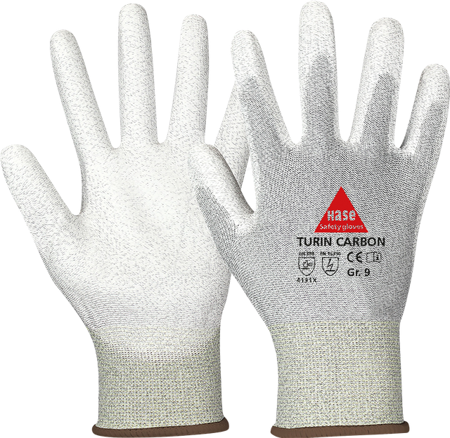 Hase Montagehandschuhe Turin Carbon Größe 6, Nylon