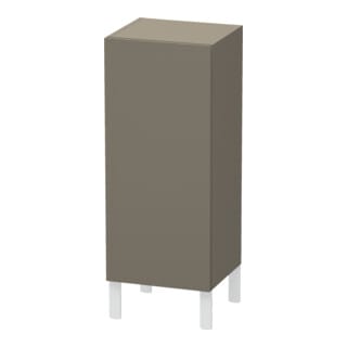 Duravit Halbhochschrank L-Cube indiv., Tür re, flannel grey seidenmatt