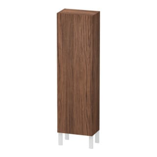 Duravit Halbhochschrank L-Cube 40x24,3x132cm, Tür re, nussbaum dunkel