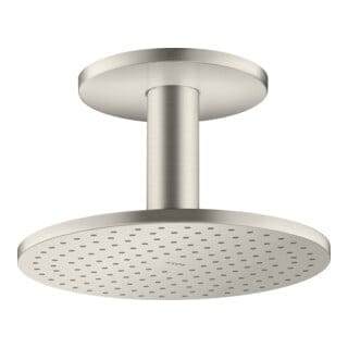 hansgrohe Kopfbrause 250 1jet Axor mit Deckenanschluss, Edelstahl-Optik