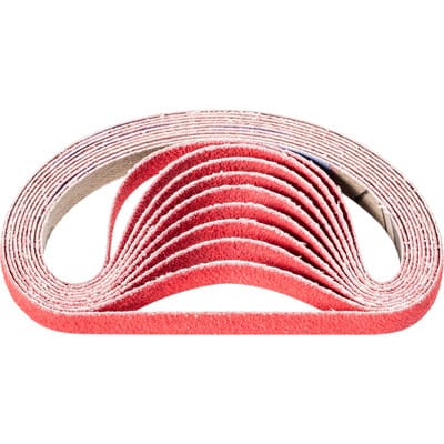 PFERD TOOLS Keramikkorn Schleifband BA 9x305 mm CO-COOL80 für Edelstahl-Schliff mit Bandschleifer
