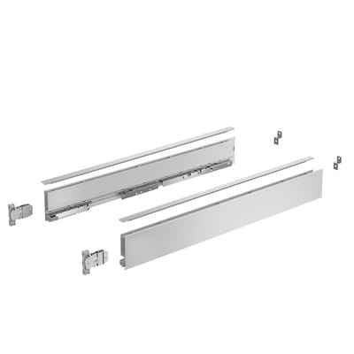 Hettich Zarge AvanTech YOU Set, Höhe 77 mm, NL 550 mm, silber, links und rechts