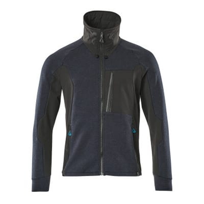 Mascot Sweatshirt, Reißverschluss, Stehkragen Sweatshirt mit Reißverschluss Größe XL, dunkelmarine/schwarz